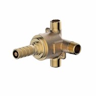 Rough valve only for 3 function 1/2in wall diverter