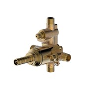 Rough valve for pressure balance tub and shower set with internal diverter